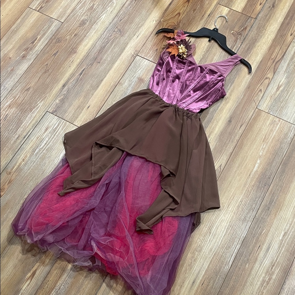 Pink and Brown Kids Dress
